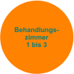 Behandlungs- zimmer 1 bis 3